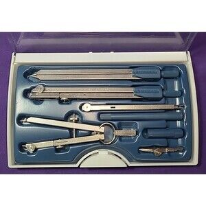 Staedtler Arco Italy Precision Math Drafting Compass Set w Case No. 559 09
